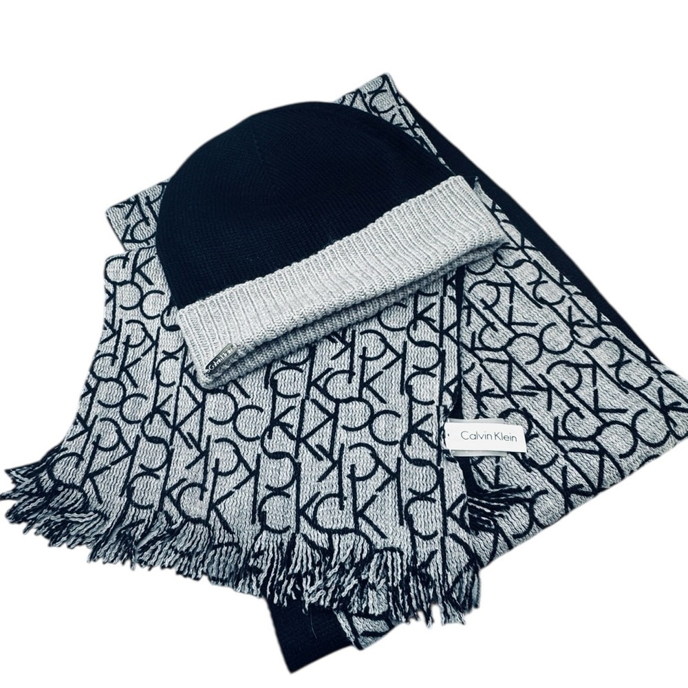 Calvin Klein Women's Muffler and Knit Hat 2 Piece Set - Picture 3 of 6